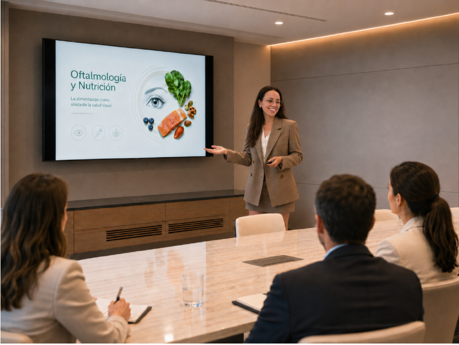 Capacitación sobre oftalmología y nutrición para equipos