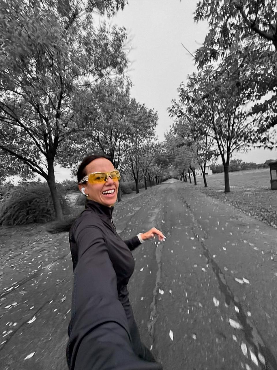 Carolina Lopizzo corriendo